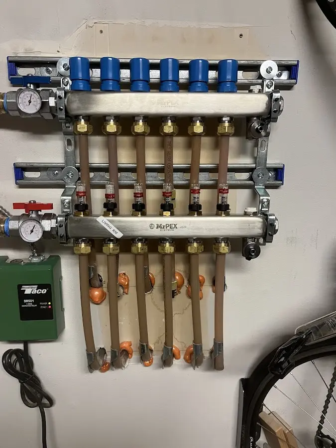 Plumber performing Leak Detection at a residential property in Dickinson